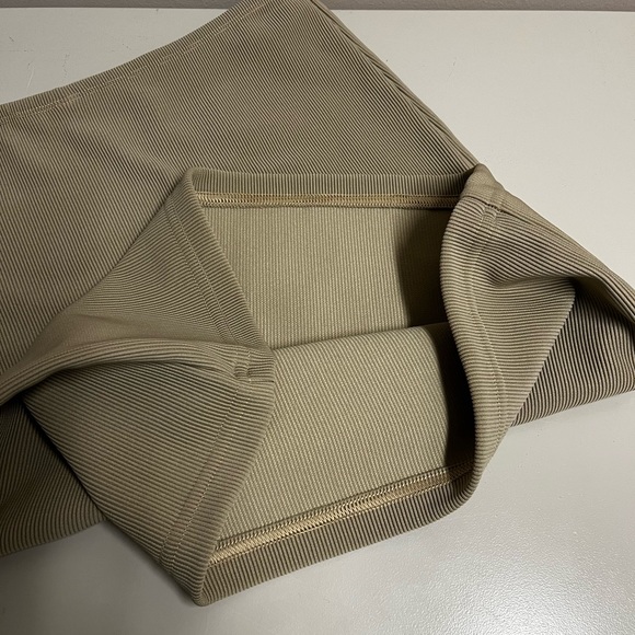 American Apparel Ribbed Beige Skirt Size L - Picture 7 of 9